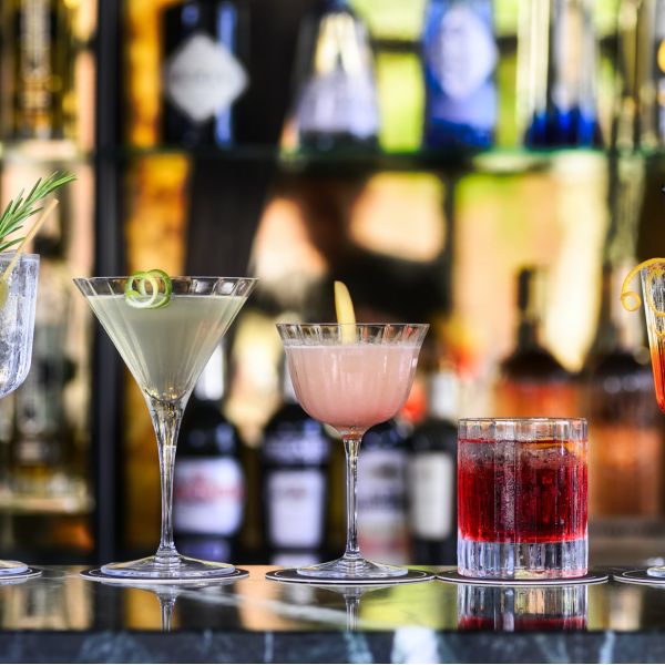 variety of cocktails